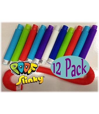 POOF-Slinky Pop Toobs Bundle of 12 - Assorted Colors