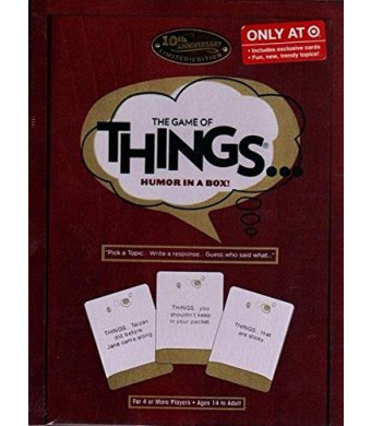 Patch Products Inc. The Game of Things.. Humor in a Box! 10th Anniversary Limited Edition Wood Book Collection