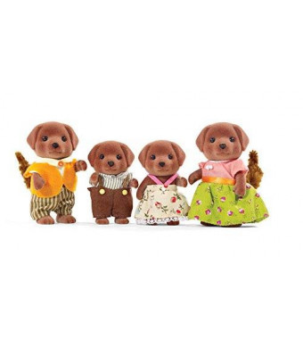 Calico Critters Chocolate Labrador Family Doll