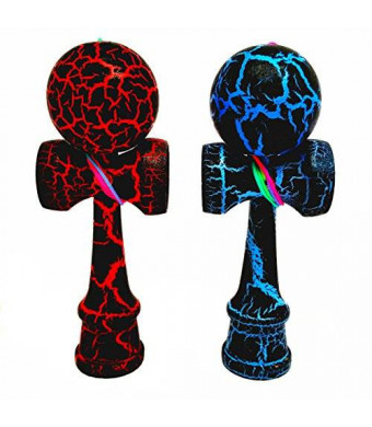 2-PACK - MINI KENDAMA TOY CO. - The Best Pocket Kendama For All Kinds Of Fun (not full size) - Awesome Colors: Black
