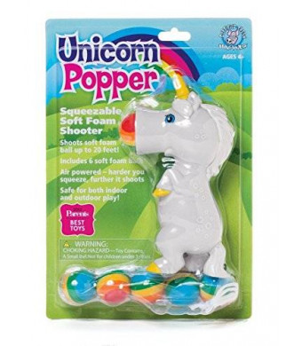 Hog Wild Unicorn Popper White Sunshine Toy
