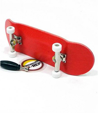 Peoples Republic P-Rep Red Complete Wooden Fingerboard with Basic Bearing Wheels - Starter Edition