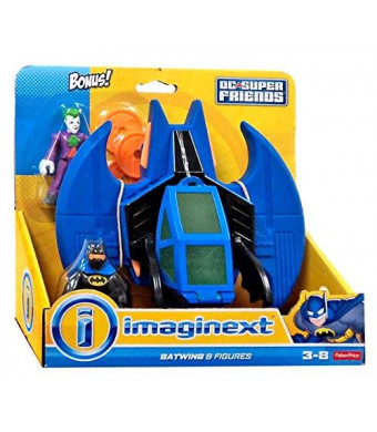 Fisher-Price Imaginext DC Super Friends Batman and Batwing with Joker Figure