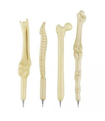 DOMAGRON 6" Skeleton Bone Pens - Halloween Candy Alternative (Package of 12)