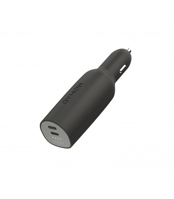 Nomad Roadtrip Car Charger + 3000 MAh Portable Battery, Usb Type A and USB, Type C