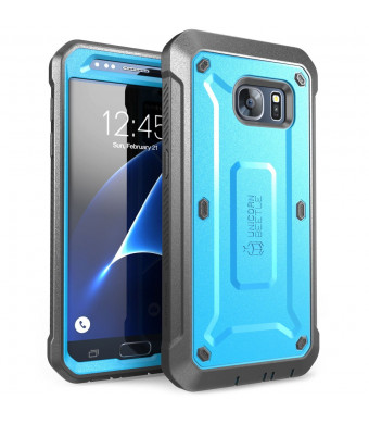 Galaxy S7 Case, SUPCASE Full-body Rugged Holster Case with Built-in Screen Protector for Samsung Galaxy S7 (2016 Release), Unicorn Beetle PRO Series - Retail Package (Blue/Black)