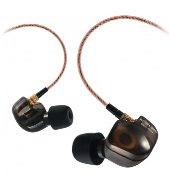 KZ ATE Copper Driver Ear Hook HiFi in Ear Earphone Sport Headphones for Running with Foam Eartips with Microphone