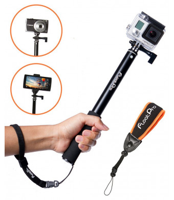FloatPro 3 - in - 1 GoPro Selfie Stick. Waterproof Extendable Monopod for GoPro, Camera, iPhone, S