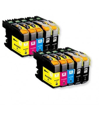 TS 10 PK Compatible Ink Cartridges for Brother LC203 LC-203 (4 Black, 2 Yellow, 2 Magenta, 2 Cyan) for Multifunction Printers MFC-J4320DW, MFC-J4420DW, MFC-J4620DW, MFC-J5620DW, MFC-J5720DW
