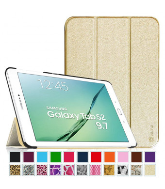 Fintie Samsung Galaxy Tab S2 9.7 Smart Shell Case - Ultra Slim Lightweight Stand Cover with Auto Sleep/Wake Feature for Samsung Galaxy Tab S2 9.7 Inch Tablet, Gold
