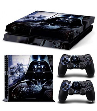 ZoomHit Ps4 Playstation 4 Console Skin Decal Sticker Star Wars Darth Vader Battlefront + 2 Controller Skin