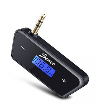 Seneo 3.5mm In-car Fm Transmitter Radio Adapter for iPhone and other mobile phones, MP3/MP4 players