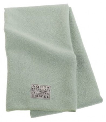 Aquis Microfiber Hair Towel, Celadon (19 x 39-Inches)