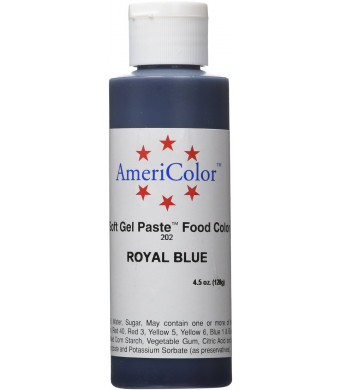 Americolor Soft Gel Paste Food Color, 4.5-Ounce, Royal Blue