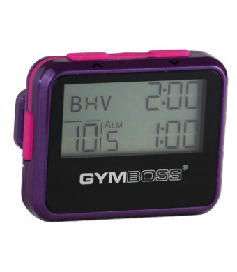 Gymboss Interval Timer and Stopwatch - VIOLET / PINK METALLIC GLOSS