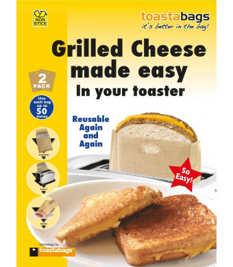 2 x Toastabags - Grilled Cheese Made Easy in Your Toaster. Up to 100 Times