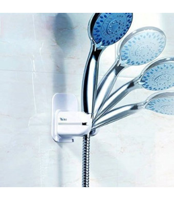 Shower Head Holder, Gaoyu Bathroom Adjustable 3M Adhesive Waterproof Shower Head Adapter Wall Mounted- NO TOOLS REQUIRED