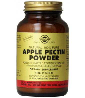Solgar Apple Pectin Powder Supplement, 4 Ounce