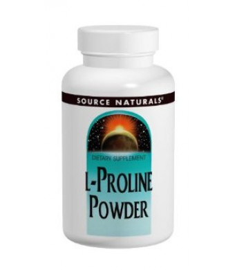 Source Naturals L-Proline Powder, 4 Ounce