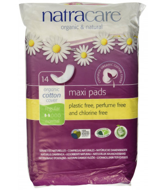 Natracare Natural Feminine Maxi Pads Regular 14 Pad(s)