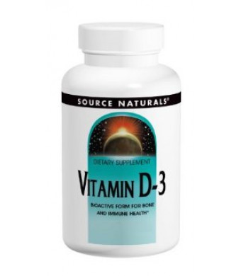 Source Naturals Vitamin D-3 2000IU, 200 Capsules