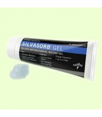 Medline Silvasorb Silver Hydrogel For Dry Wounds-3oz Tube,Each