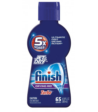 Finish Jet Dry Turbo Dry Rinse Aid, Dishwasher Drying Agent, 6.76 Ounce (Pack of 2)