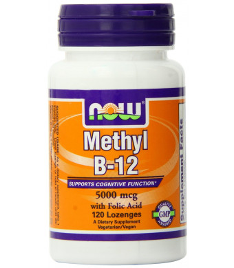 Now Foods Methyl B-12 Lozenges, 5000 mcg 120 Count
