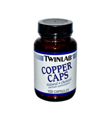 Twinlab Copper 2 mg Caps, 100 ct