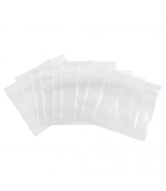 Dazzling Displays 100 CLEAR Reclosable Zipper Bag 2 mil.thick. 3"x3"