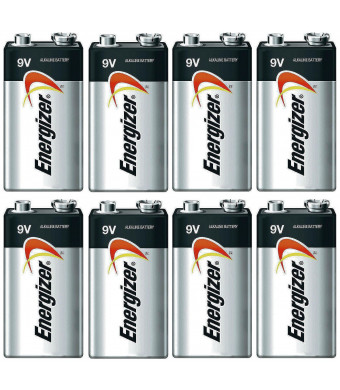 Energizer E522 Max 9V Alkaline battery Exp. 03/18 or later Made in USA - 8 Count