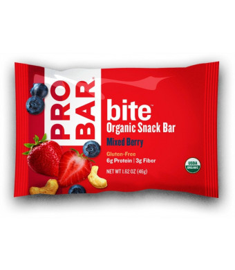 ProBar Bite Bar - Mixed Berry - Certified Organic - 12 Pack, 1.62 Ounce