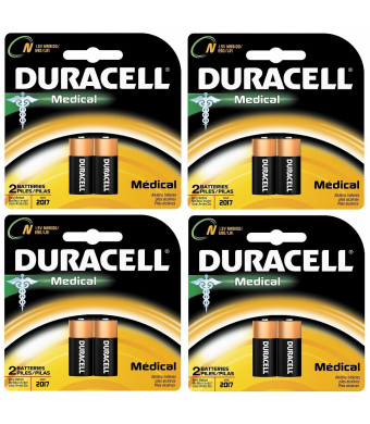 Duracell MN9100B2PK Home Medical Battery, Size N (8 Batteries)