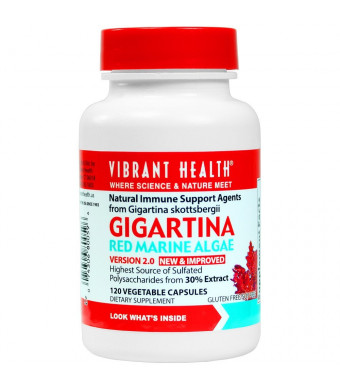Vibrant Health - Gigartina RMA 250 mg - Antiviral Natural Immune Support, 120 count (FFP)