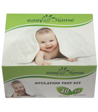 Easy@Home branded Combo 40 Ovulation (LH) and 10 Pregnancy (HCG) Tests Strips Kit