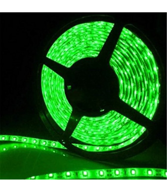 SUPERNIGHT (TM) SMD 5050 Green 16.4ft 5M Waterproof Led Flexible Flash Ribbon 300 Leds LED Light Strip 60Leds/M Multifunctional