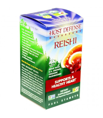Host Defense Reishi Capsules, Supports a Healthy Heart, 120 count (FFP)