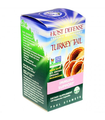 Host Defense Turkey Tail Capsules, Immune Support, 120 count (FFP)