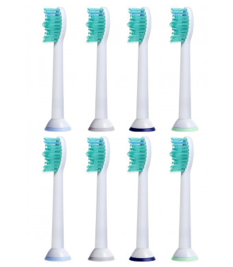 DiscoveryHealth Snap-on Philips Sonicare HX6013 / HX6014 Proresults, 8-pack, Generic Toothbrush Heads, fits Diamon
