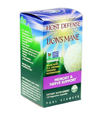 Host Defense Lion's Mane Capsules, Memory and Nerve Support, 120 count (FFP)