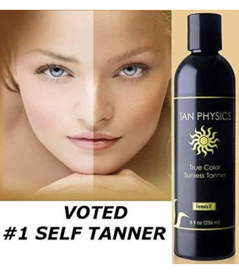 Tan Physics True Color Sunless Tanner 8 fl oz with 5 FREE pairs of application gloves