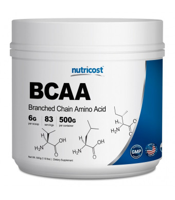Nutricost BCAA Powder 2:1:1 - 500 Grams
