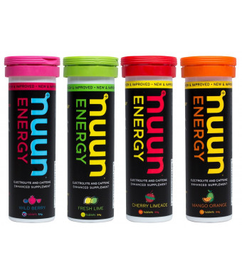 New Nuun Active New Nuun Energy Hydrating Electrolyte Tablets, Variety Pack, 4 Count