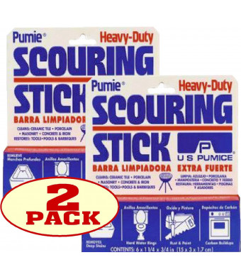 U.S. Pumice HDW-12 Pumie Scouring Stick, 2 Pack