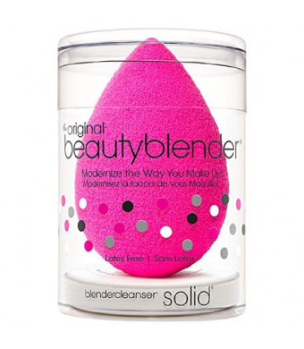 beautyblender Original Blender Sponge + Mini Solid Cleanser Kit - Pink - 0.2 Ounces