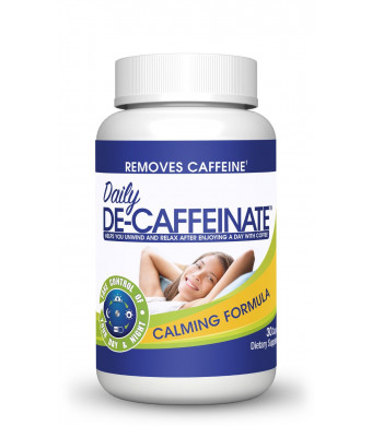 Daily De-Caffeinate Caffeine Cleanse Daily De-Caffeinate 30 day supply - FOR COFFEE DRINKERS: Detox caffeine and sleep deeper - Stress 