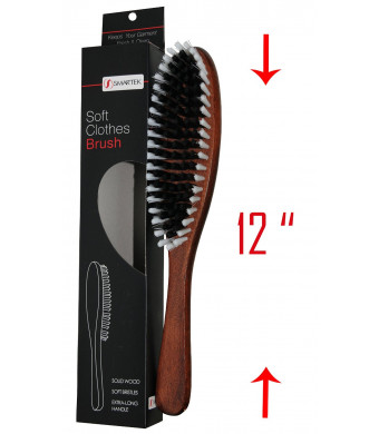 Smart Care SmartCare Solid Wood Garment-Clothes Brush with Soft Bristles and Extra Long Handle SC-BR30