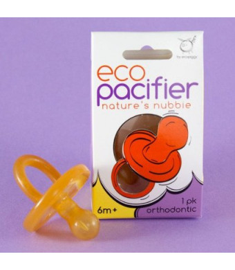 Ecopiggy Ecopacifier NP Natural Rubber Pacifier Style: Orthodontic, Size: 6 Months and up