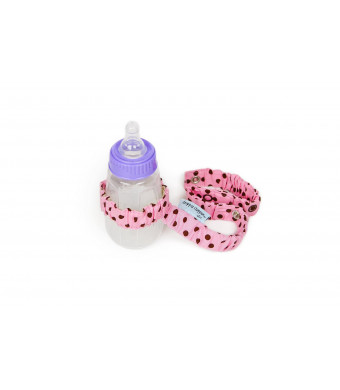 Sister Chic Dropper Stopper Sippy Cup and Tether Toy, Pink Dot