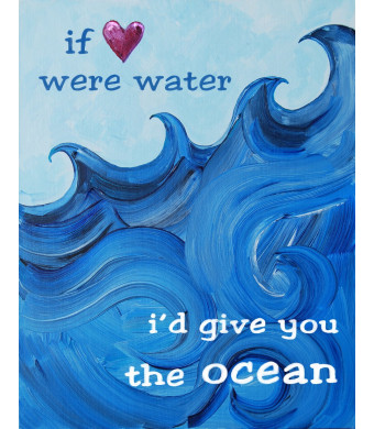 Cici Art Factory Paper Print Wall Hanging, I'd Give You The Ocean